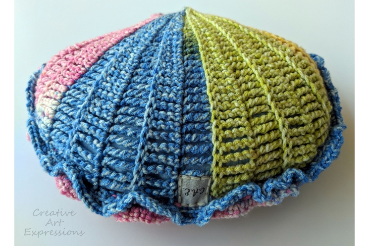 Small Rainbow Seashell Pillow