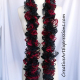 Creative Art Expressions Hand Knitted Red Black & Gray Ruffle Scarf
