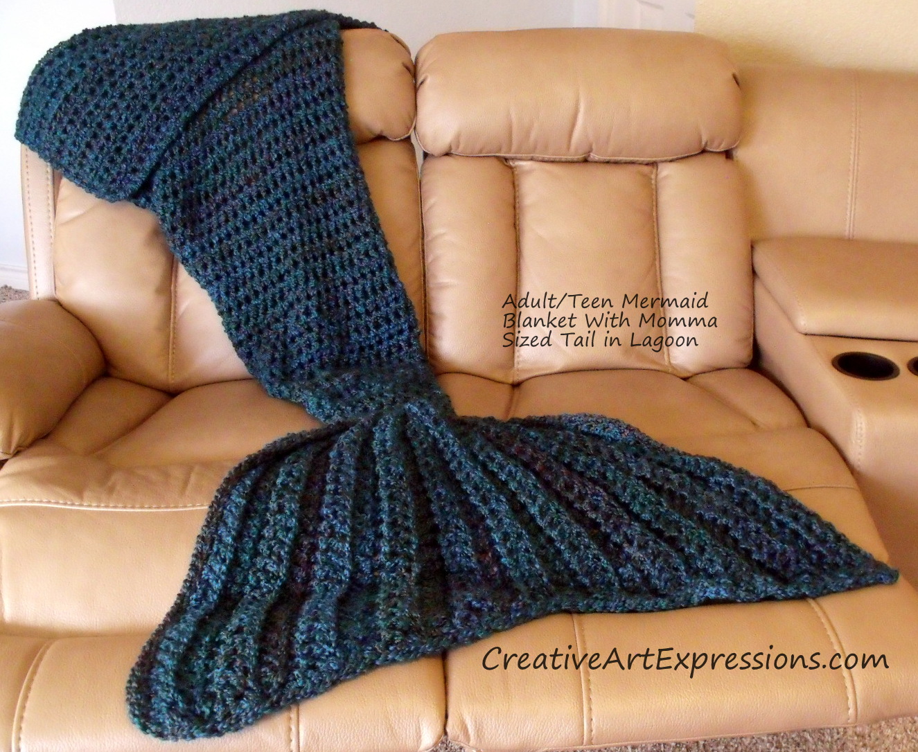 Adult/Teen Mermaid Blanket in Lagoon