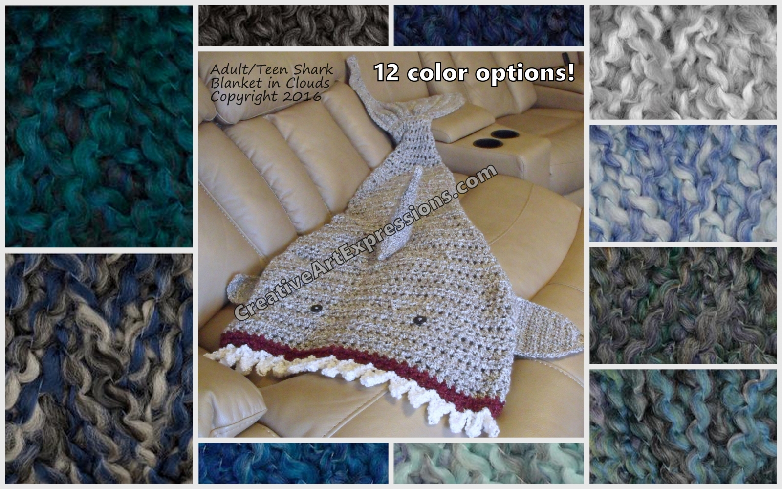 Shark Blanket Adult Teen Made To Order