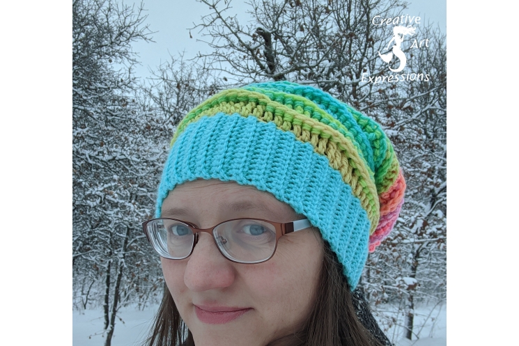 Coral Reef Slouchy Sea Breeze Hat