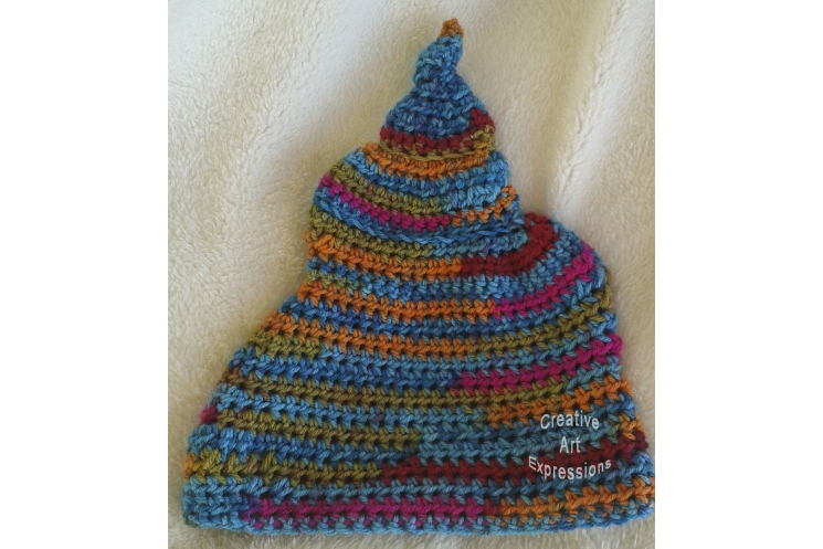 Back of Bright Unicorn Poop Emoji Hat