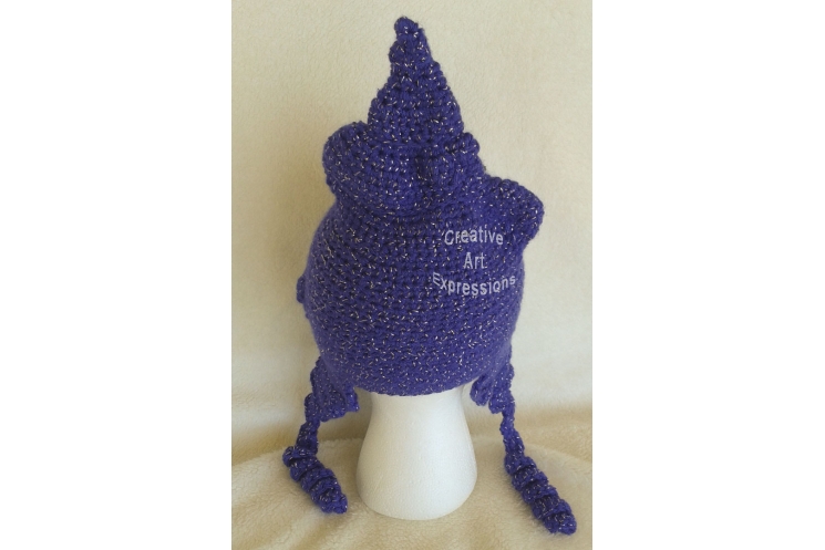 Purple Sparkle Poop Hat Adult Teen