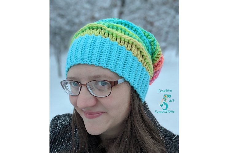 Coral Reef Slouchy Sea Breeze Hat