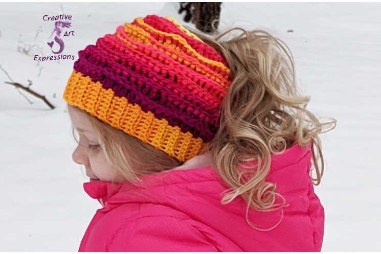 Sunset Sea Messy Bun Sea Breeze Hat