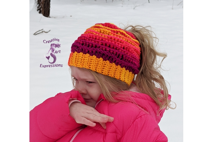 Sunset Sea Messy Bun Sea Breeze Hat