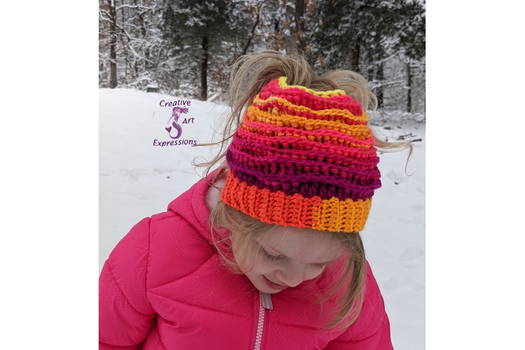Sunset Sea Messy Bun Sea Breeze Hat