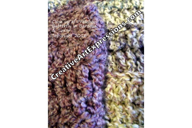 Close up of Butterfly Blanket in Baroque & Tudor