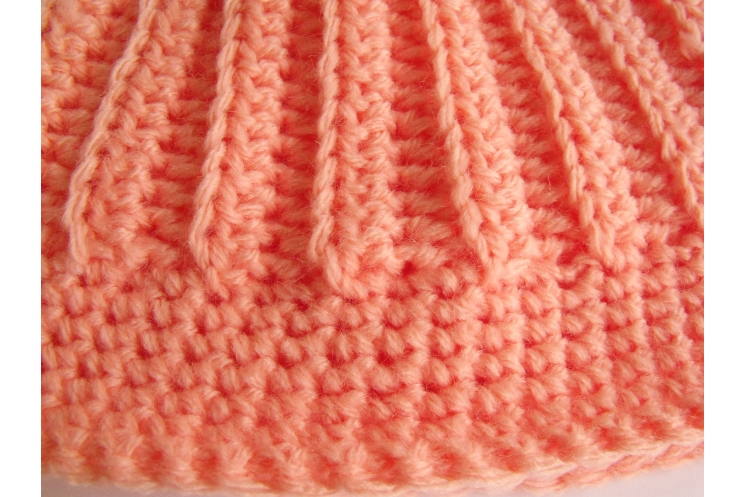 Adult Teen Messy Bun Hat in Coral