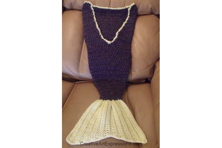 Back of mermaid blanket