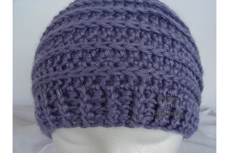 Lavender Purple Messy Bun Hat Beanie, Pony Tail Hat