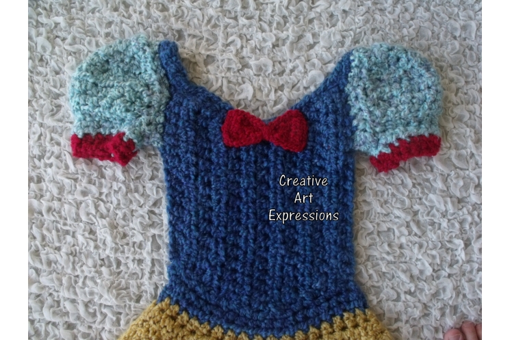 Fair Princess Dress Blanket in Golden Thick Soft Yarn
