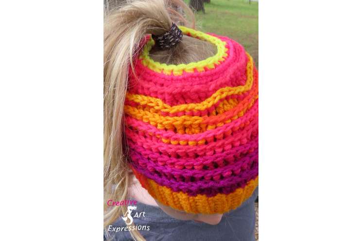 Sunset Sea Messy Bun Sea Breeze Hat