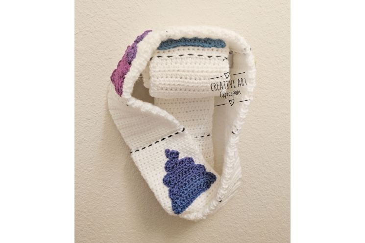 Toilet Paper Unicorn Poop Emoji Scarf Adult Teen