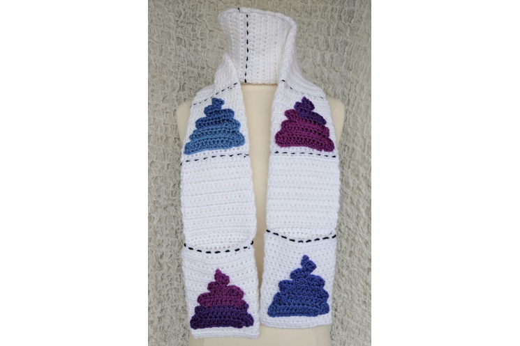 Toilet Paper Unicorn Poop Emoji Scarf Adult Teen