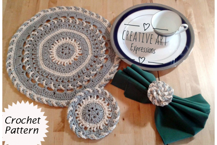Place Mat Set Crochet Pattern