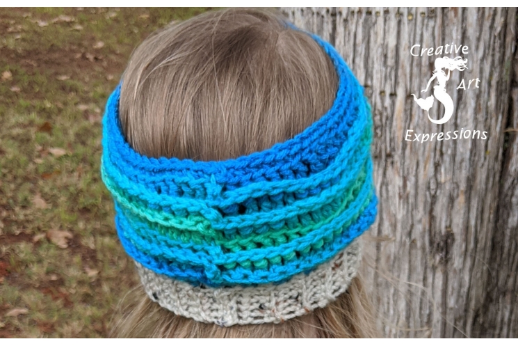 Back of Sea Breeze Ear Warmer Child 2-5