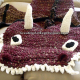 Dragon Blanket Crocheted Adult Teen Burgundy & Gold