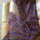 Back of Purple Adult Teen Mermaid Blanket