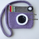 Purple & Gray Camera Purse