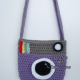 Purple & Gray Camera Purse
