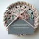 Pastel Pink Crocheted Round Cotton Coasters