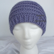 Lavender Purple Messy Bun Hat Beanie, Pony Tail Hat