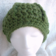 Bulky Ribbed Slouchy Hat in Grass Green