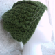 Bulky Ribbed Slouchy Hat in Grass Green