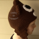 Child Poop Emoji Crocheted Hat with Ear flaps