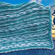 Topaz Sea Baby Blanket 34x34