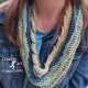 Sea Breeze Infinity Scarf in Mystic Sea