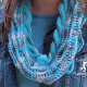 Sea Breeze Infinity Scarf Adult Teen in Icelandic
