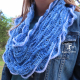 Sea Breeze Infinity Scarf in Sapphire Sea