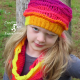 Sea Breeze Ear Warmer & Infinity Scarf in Sunset Sea Youth 6-10 yrs