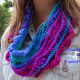Sea Breeze Adult Teen Infinity Scarf Ocean Deep