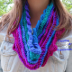 Sea Breeze Adult Teen Infinity Scarf Ocean Deep