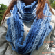 Sea Breeze Long Infinity Scarf in Sapphire Sea Adult Teen