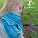 Sea Breeze Long Infinity Scarf Child 2-5 in Aqua Dreams
