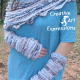 Sea Breeze Infinity Scarf & Long Fingerless Gloves in Sand Dunes Adult Teen