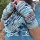 Sea Breeze Infinity Scarf & Fingerless Glove Set in Cypress Landing Adult Teen