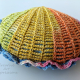 Small Rainbow Seashell Pillow