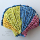 Small Rainbow Seashell Pillow