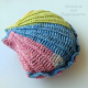 Small Rainbow Seashell Pillow
