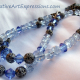 Creative Art Expressions Handmade Blue & Antique Silver Necklace Jewelry Design