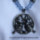 Handmade Blue Bird Necklace