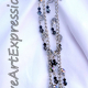 Black & Silver Crystal Necklace & Earring Set Jewelry Design