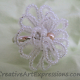 Creative Art Expressions Handmade White Seed Bead Flower Ring Jewelry Design