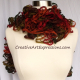 Creative Art Expressions Hand Knitted Autumn Ruffle Scarf