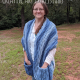Sea Breeze Pocket Shawl in True Blue Adult Long